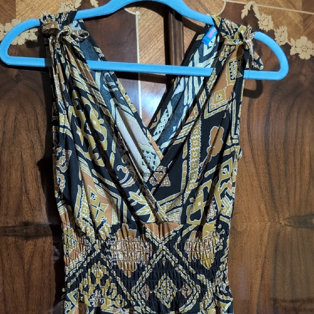Bohemian Print Sleeveless Jumpsuit